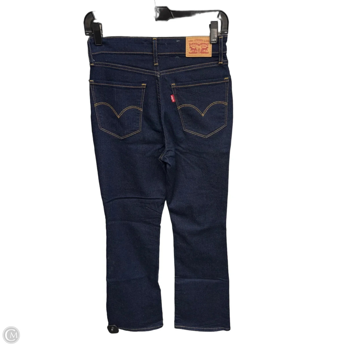 Jeans Boot Cut By Levis In Blue Denim, Size: 28