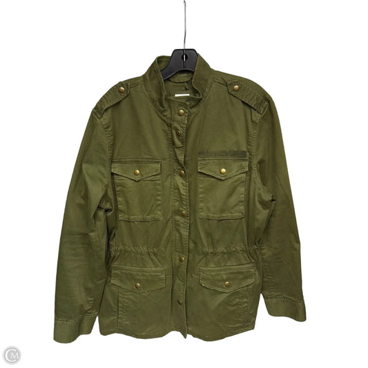 Jacket Moto By Gap In Green, Size: L