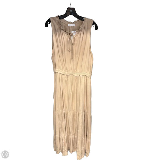 Dress Casual Maxi By Kirundo In Tan, Size: Xl
