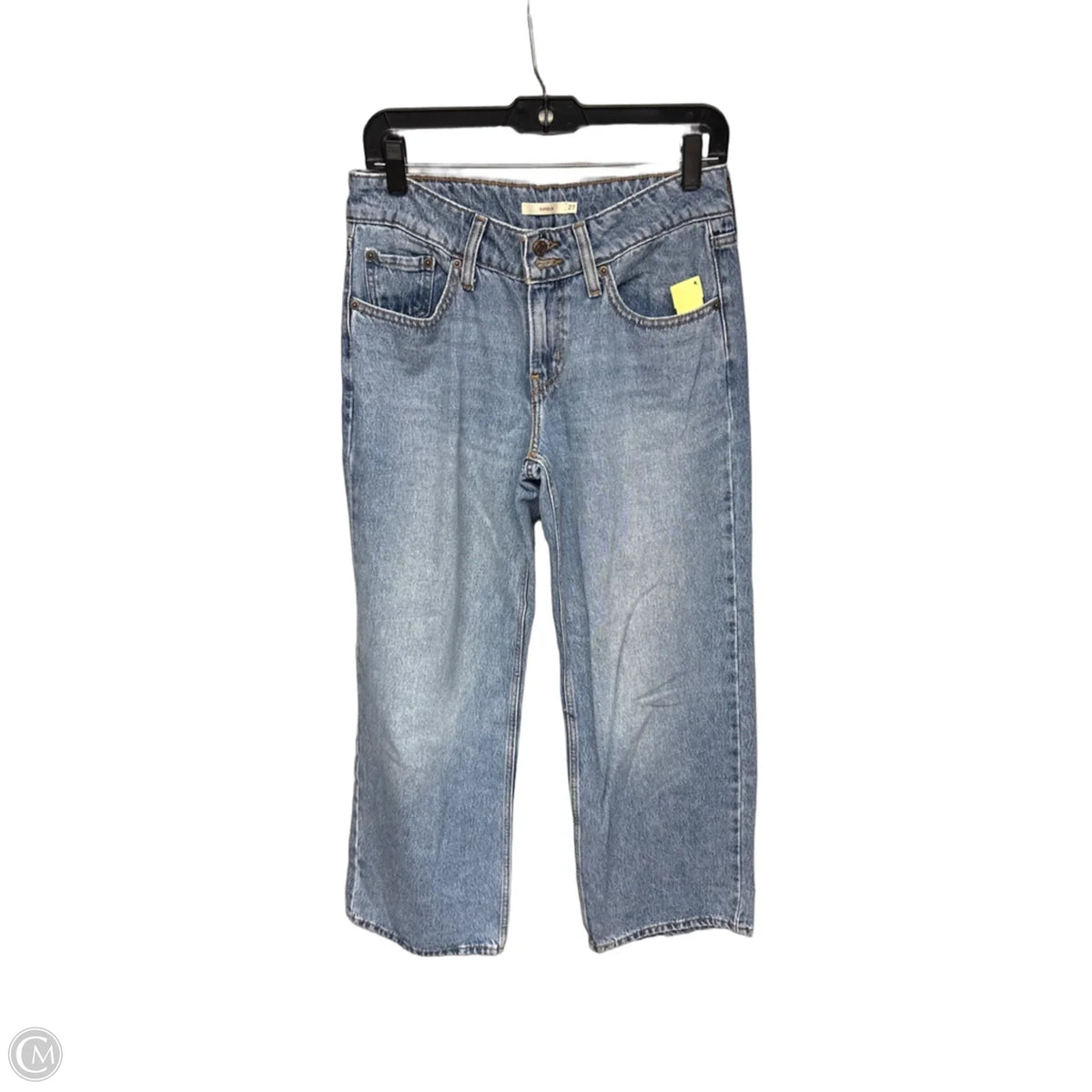 Jeans Straight By Levis In Blue Denim, Size: 4