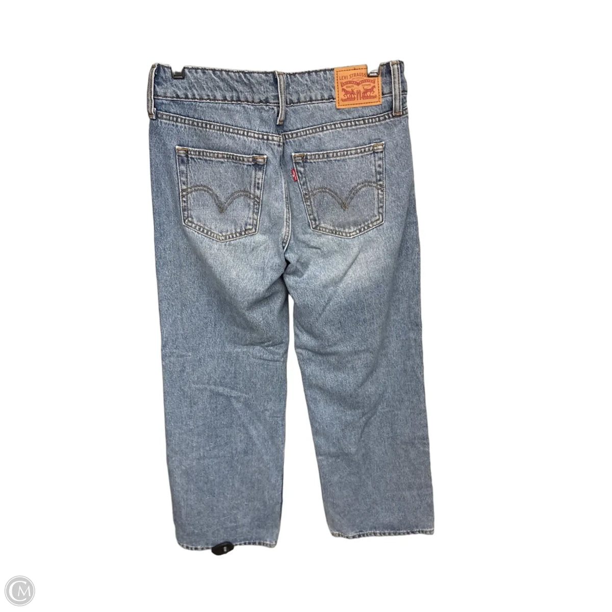 Jeans Straight By Levis In Blue Denim, Size: 4