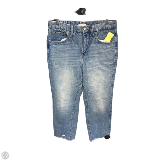 Jeans Straight By Good American In Blue Denim, Size: 8
