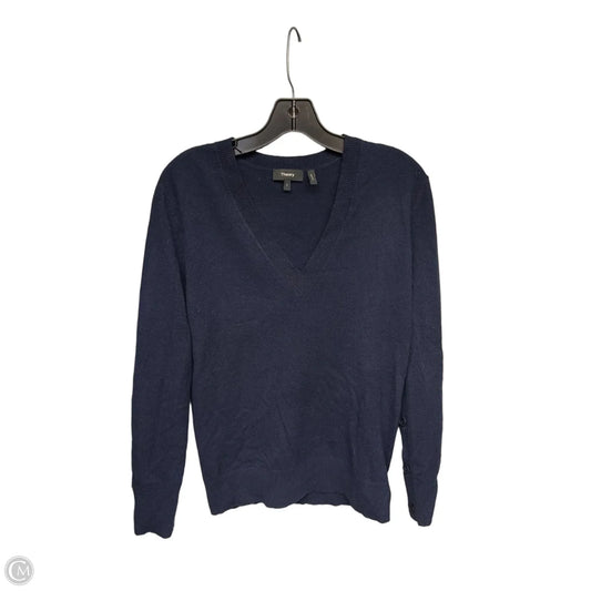 Sweater Cashmere By Theory In Navy, Size: Sp