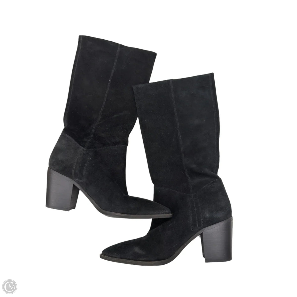 Boots Mid-calf Heels By Sam Edelman In Black, Size: 8.5