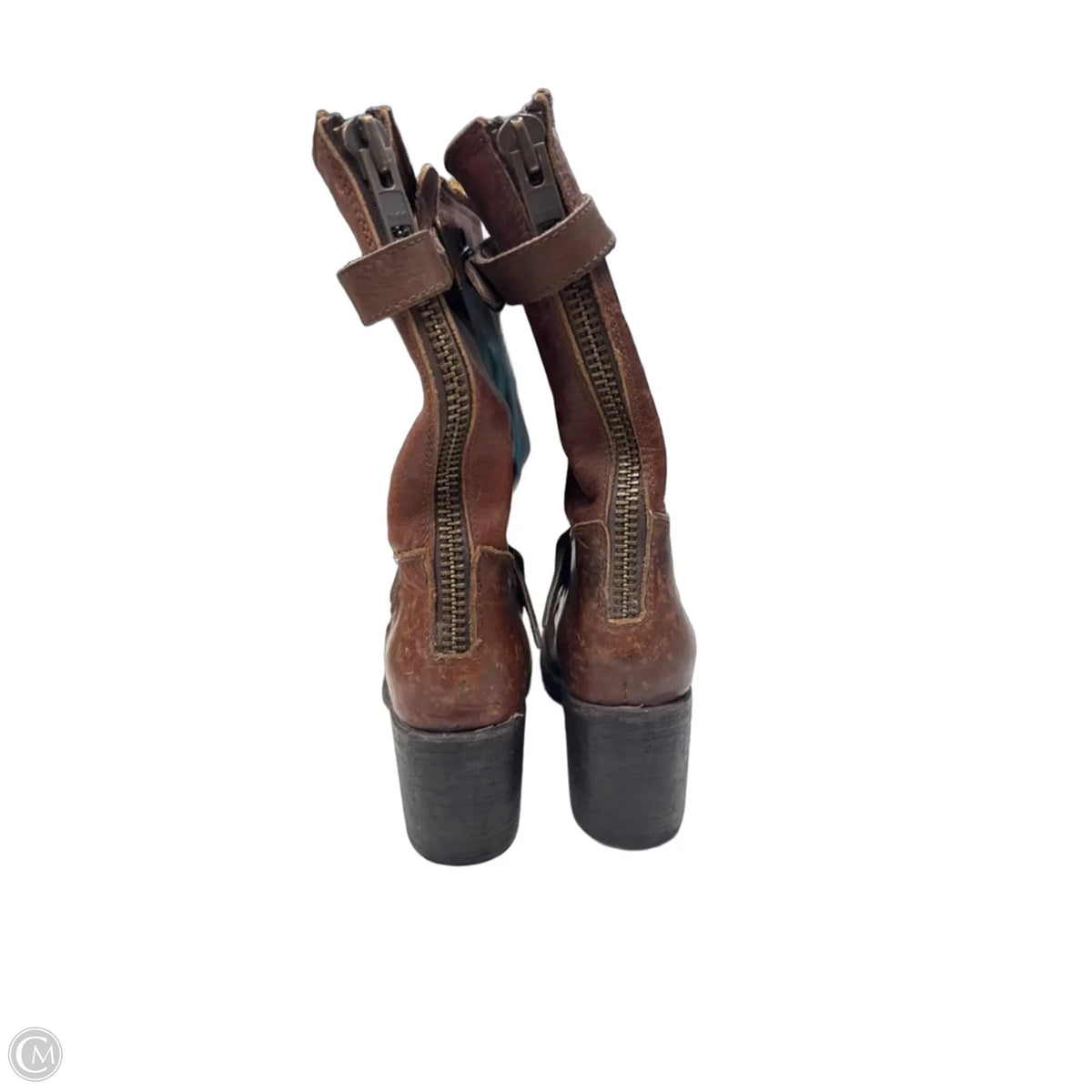 Boots Leather By Freebird In Brown, Size: 8