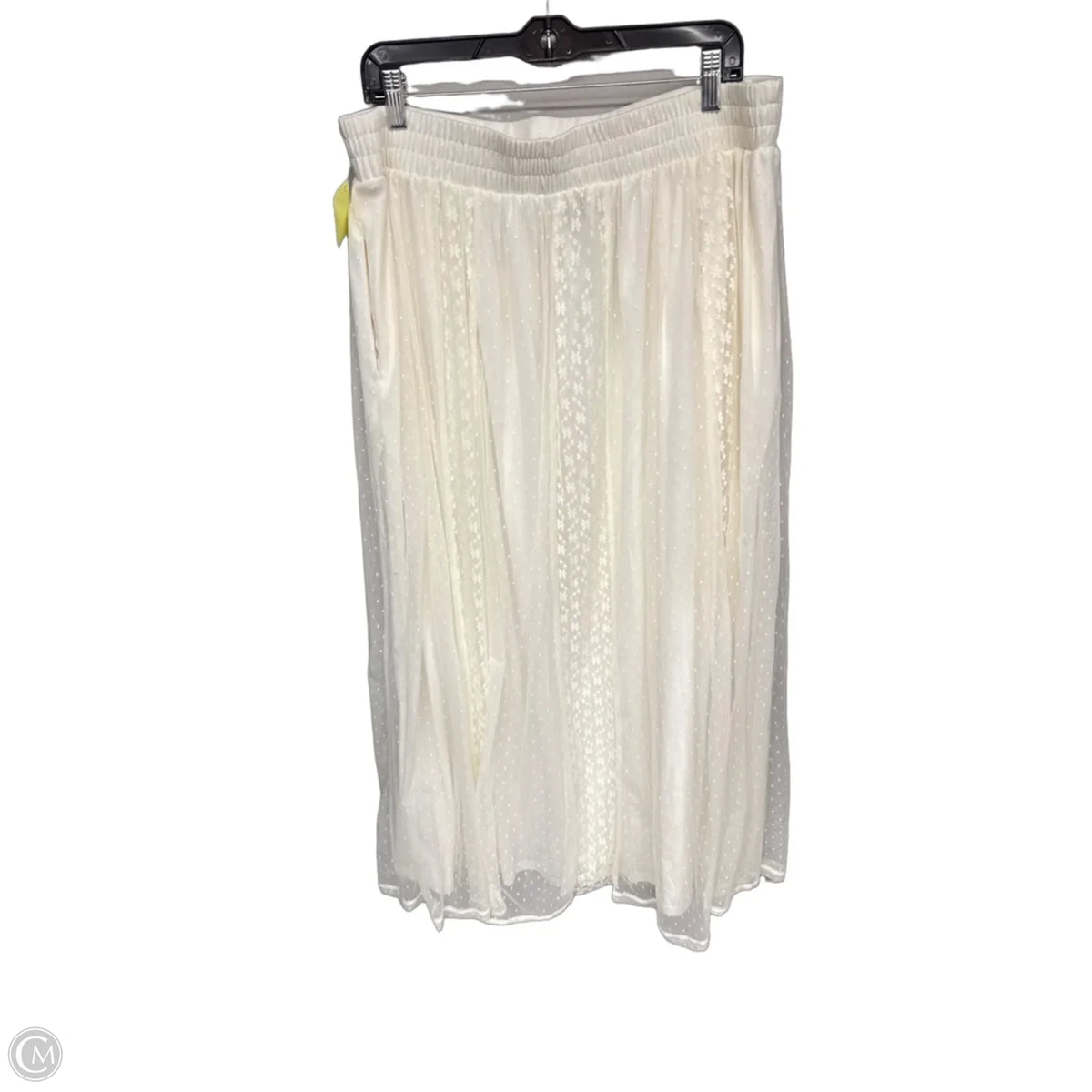 Skirt Maxi By Torrid In Cream, Size: 10
