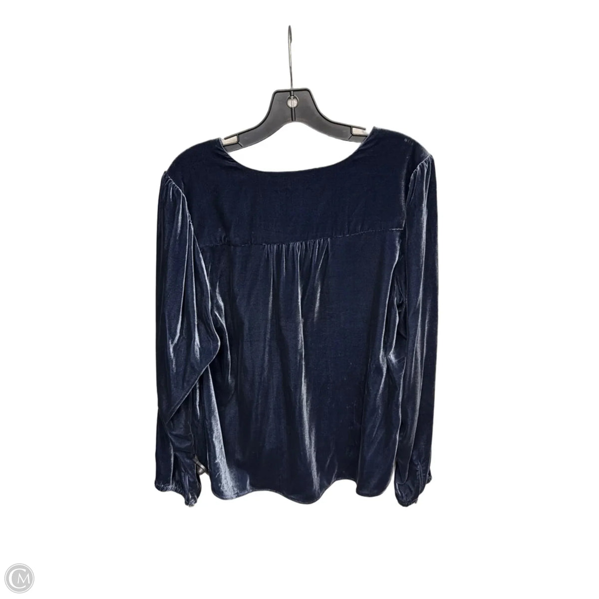 Top Long Sleeve By Faherty In Blue, Size: L