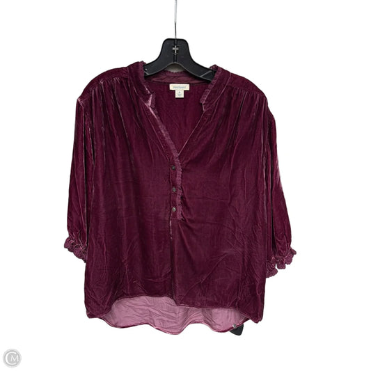 Top Long Sleeve By Sundance In Purple, Size: M