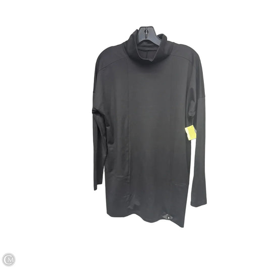 Athletic Top Long Sleeve Collar By The North Face In Black, Size: M
