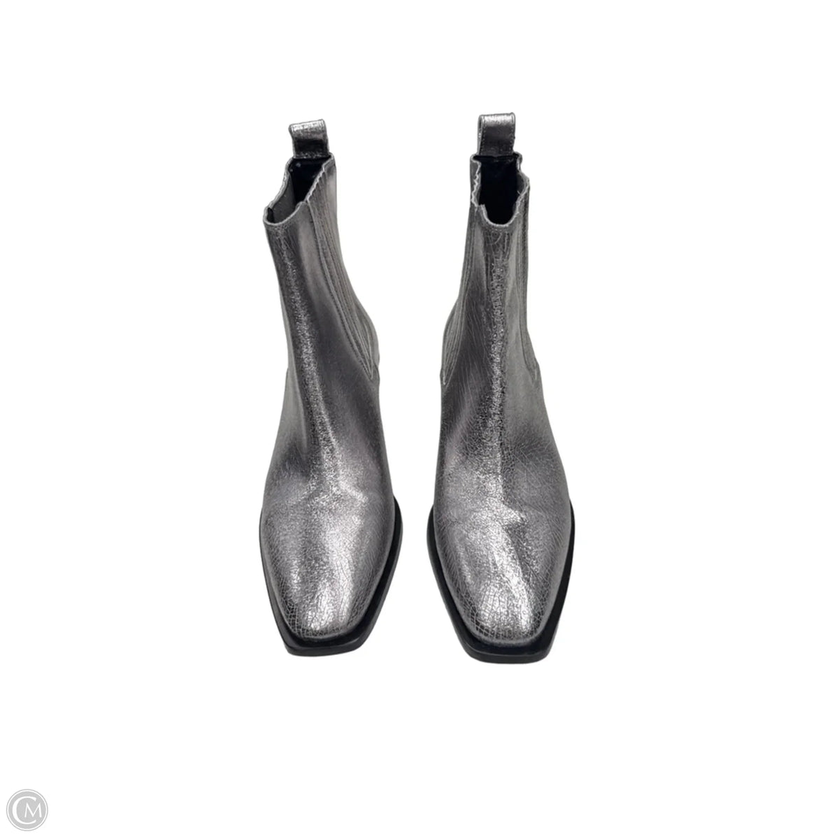 Boots Ankle Heels By Seychelles In Silver, Size: 10