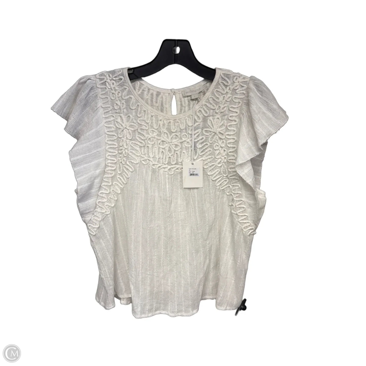 Top Sleeveless By Jennifer & Grace In White, Size: L