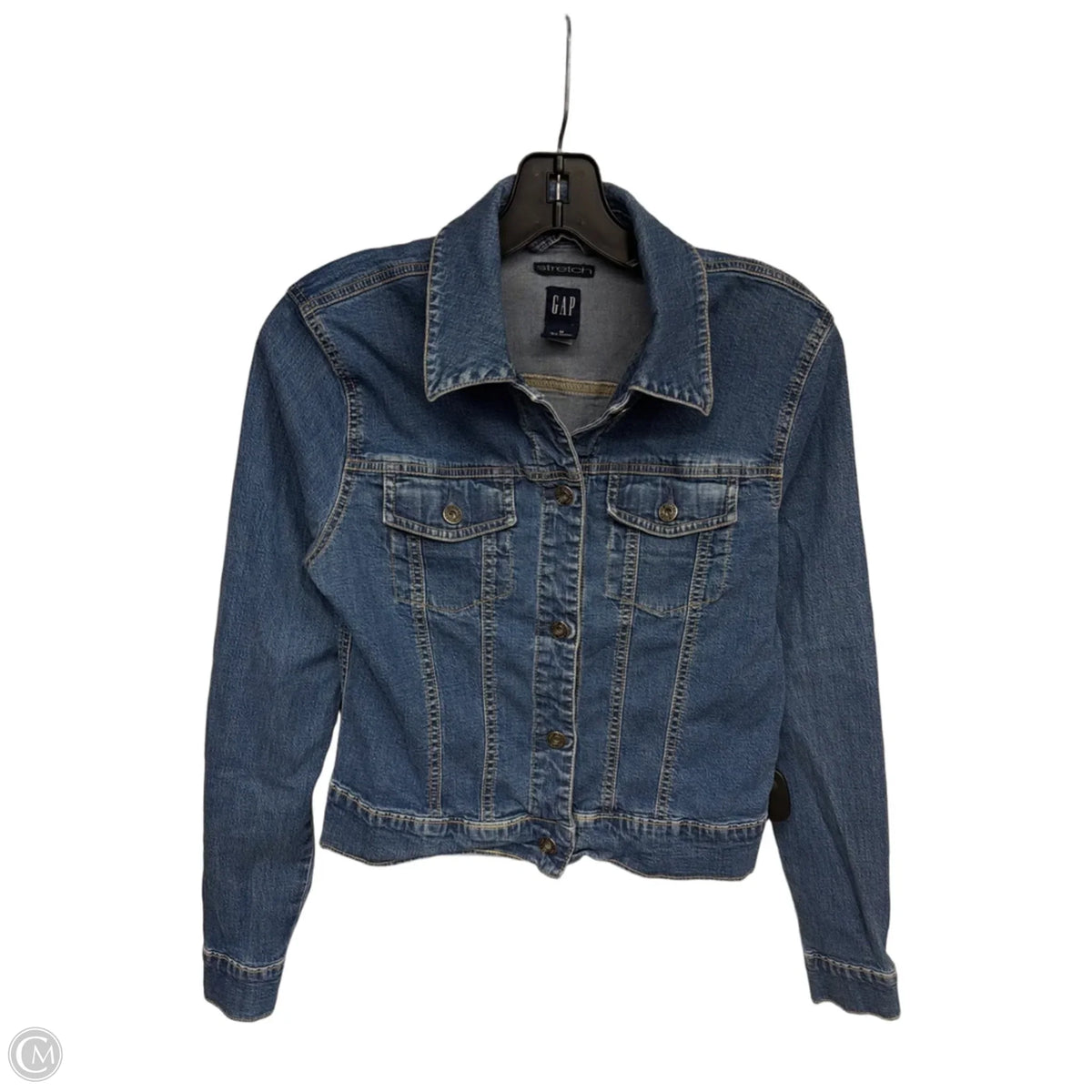 Jacket Denim By Gap In Blue Denim, Size: M