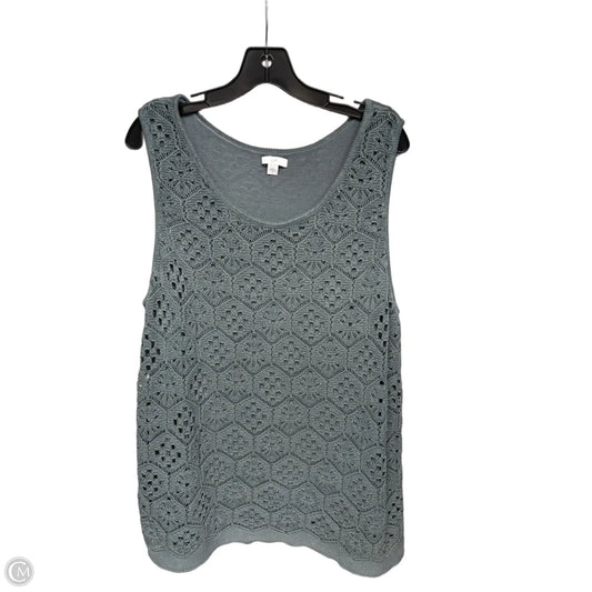 Top Sleeveless By J. Jill In Teal, Size: Xl