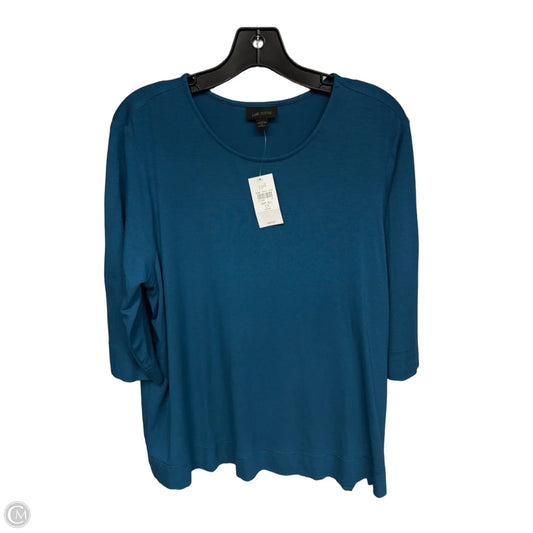 Top 3/4 Sleeve Basic By J. Jill In Teal, Size: Xl