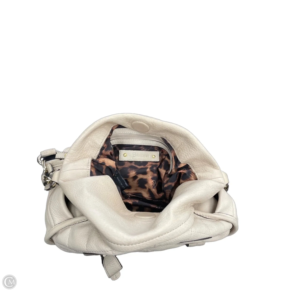 Handbag Leather By B. Makowsky, Size: Medium