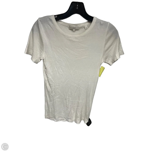 Top Short Sleeve Basic By Vince In White, Size: S