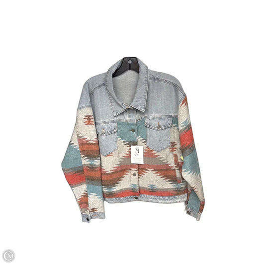 Jacket Denim By Clothes Mentor In Blue Denim, Size: Xl