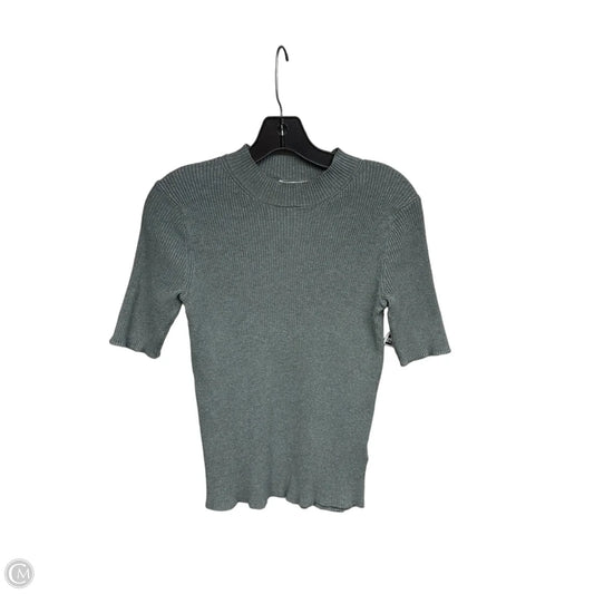 Top Short Sleeve By H&m In Green, Size: M