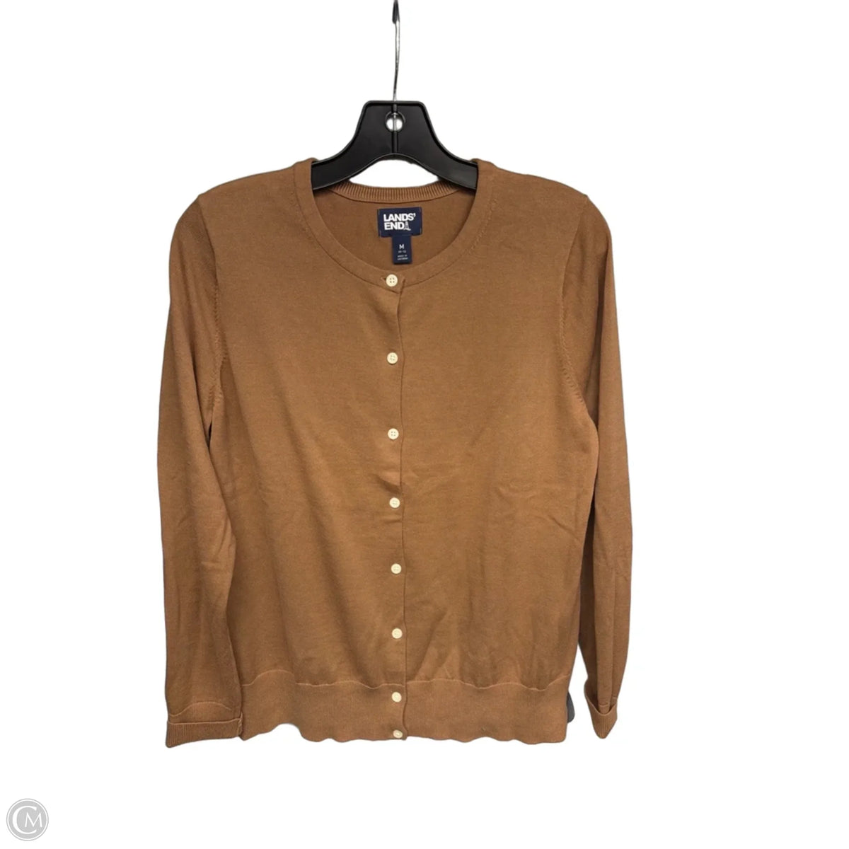 Cardigan By Lands End In Brown, Size: M