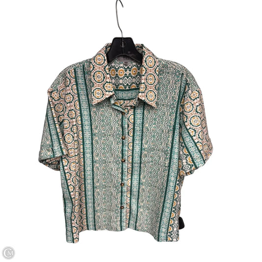 Top Short Sleeve By Kut In Green, Size: M