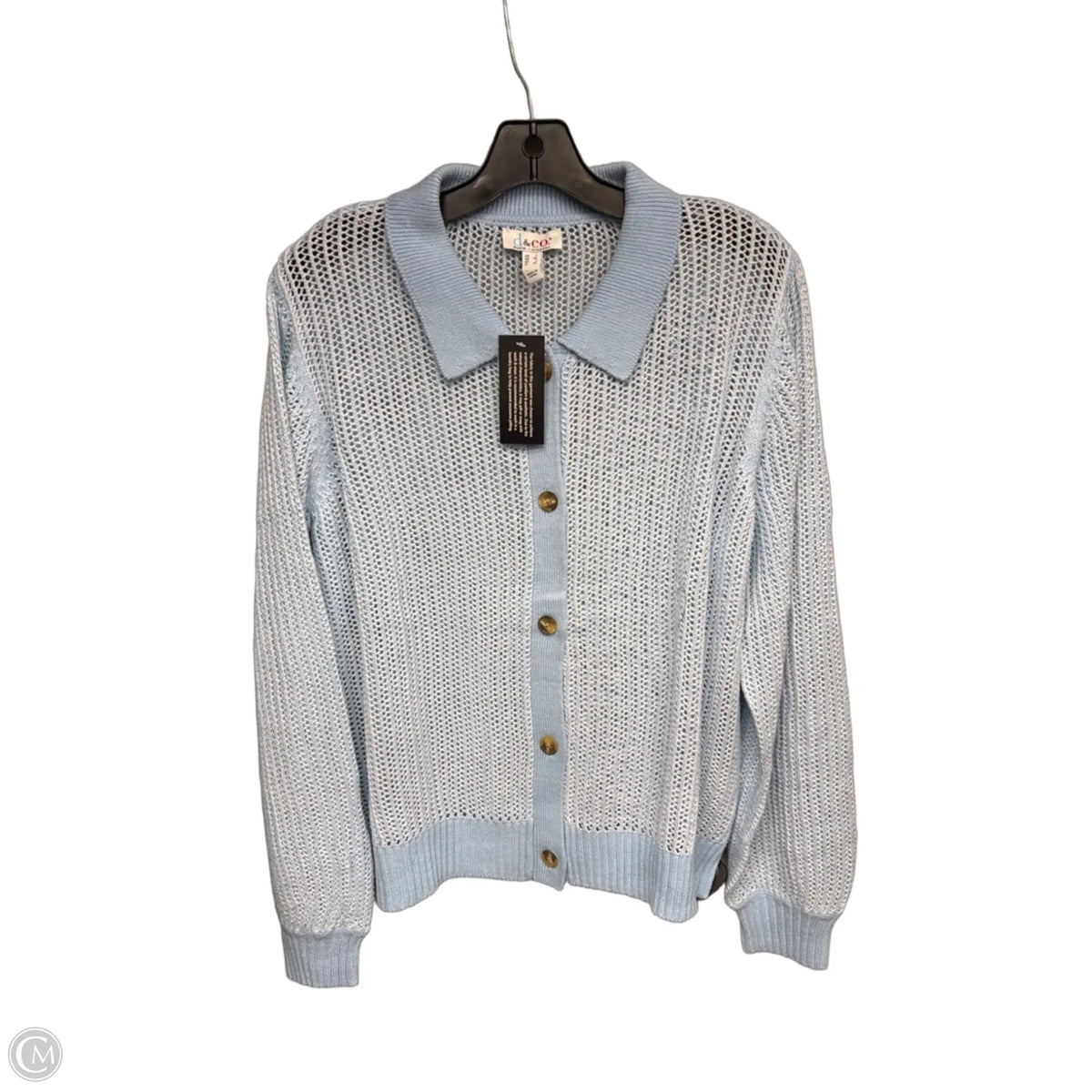 Cardigan By D&co. In Blue, Size: L