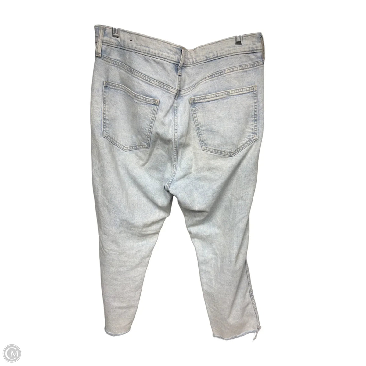 Jeans Straight By Gap In Blue Denim, Size: 14