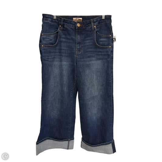 Jeans Wide Leg By Kut In Blue Denim, Size: 6