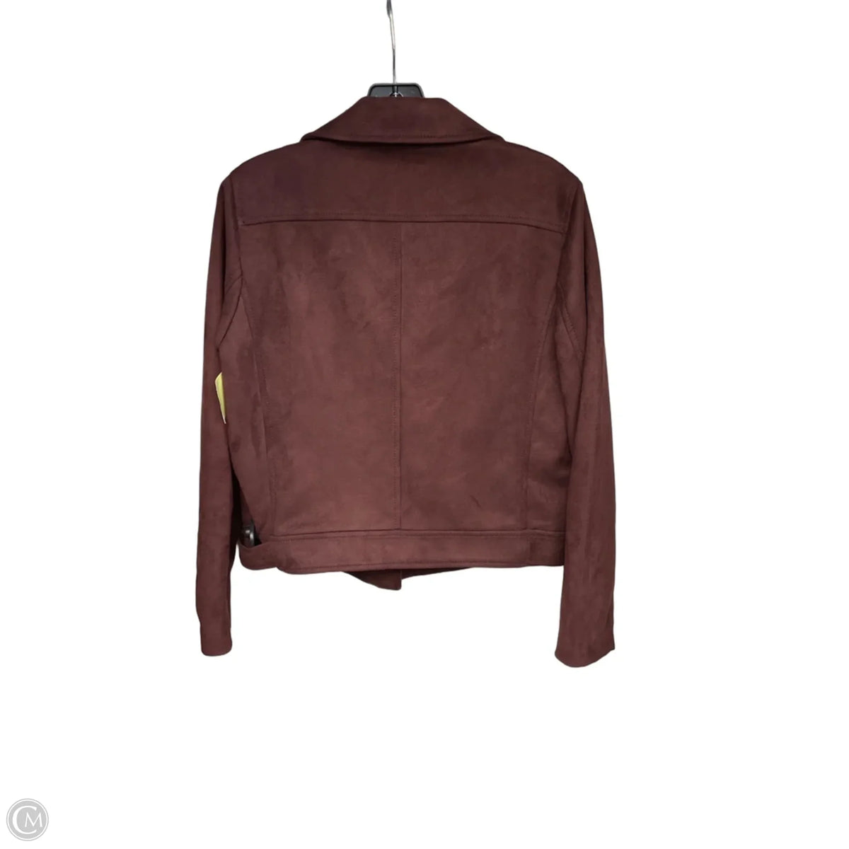 Jacket Moto By Loft In Burgundy, Size: S