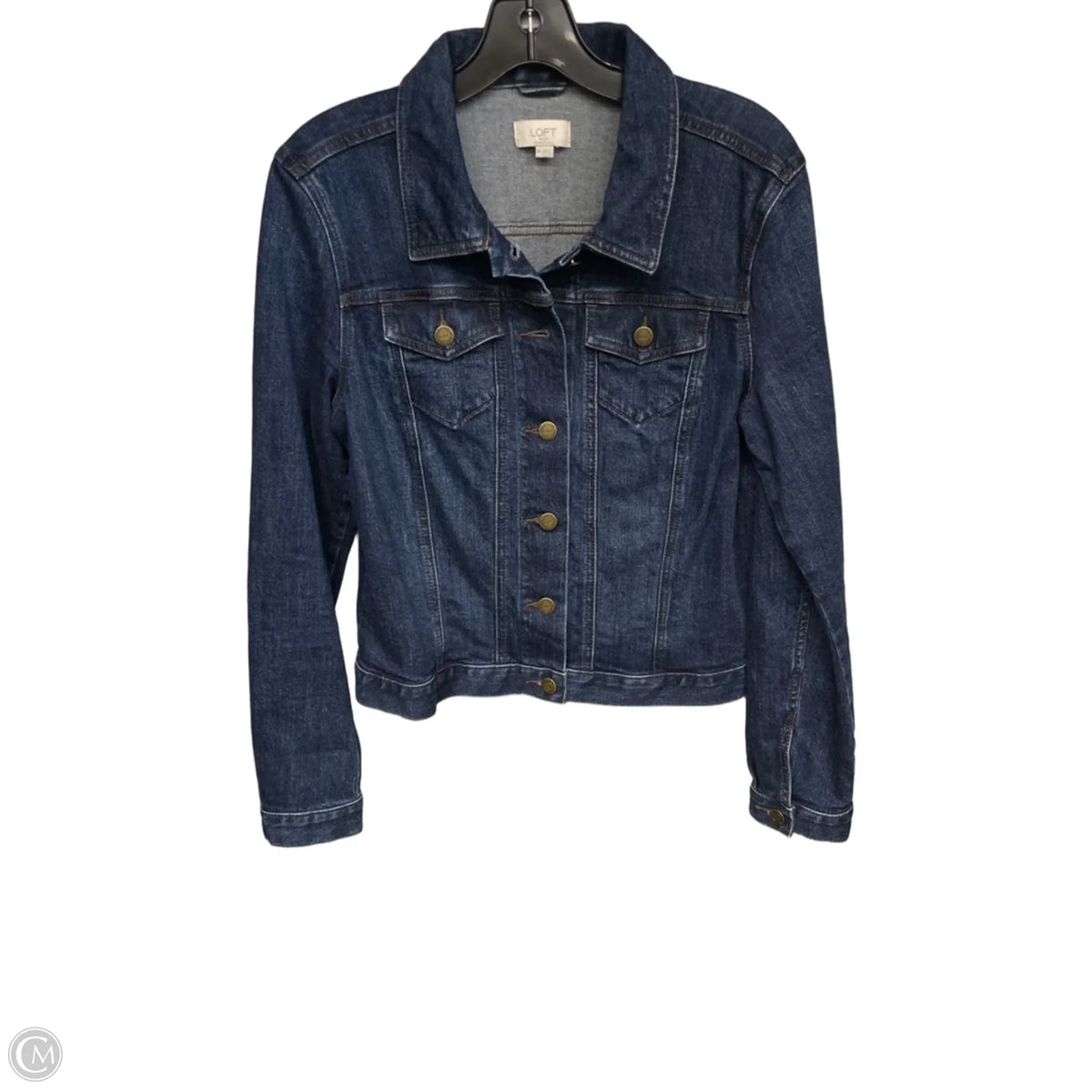 Jacket Denim By Loft In Blue Denim, Size: M