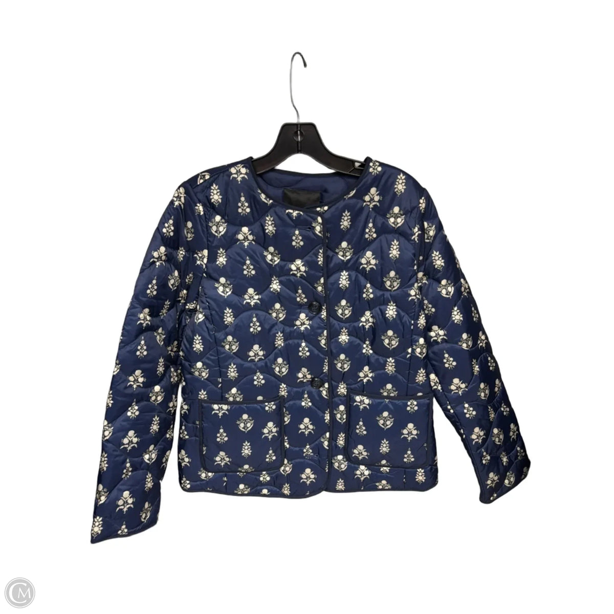 Jacket Puffer & Quilted By Talbots In Navy, Size: S