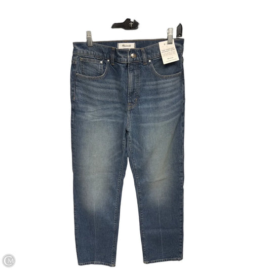 Jeans Straight By Madewell In Blue Denim, Size: 8