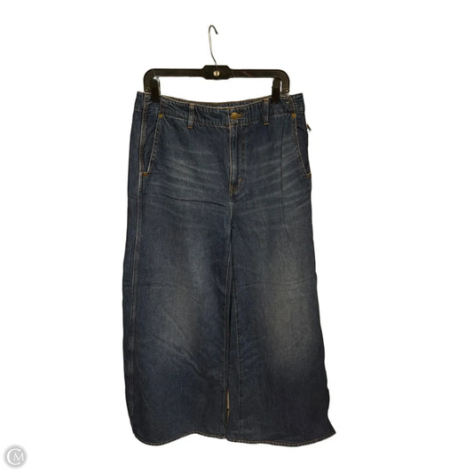 Jeans Wide Leg By Madewell In Blue Denim, Size: 8
