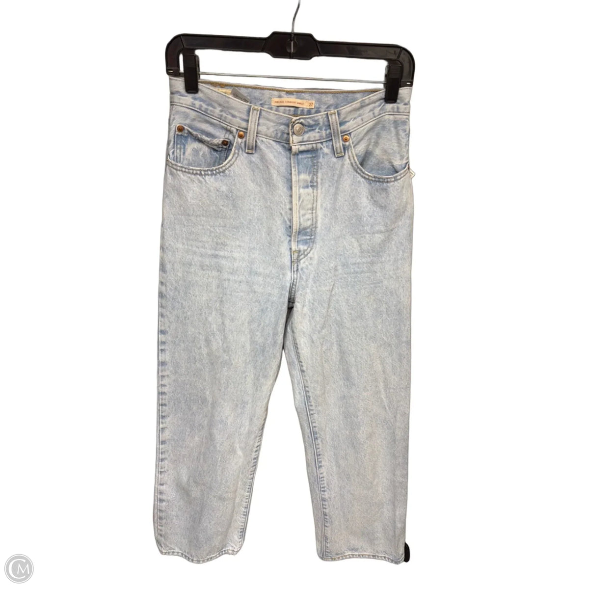 Jeans Straight By Levis In Blue Denim, Size: 4
