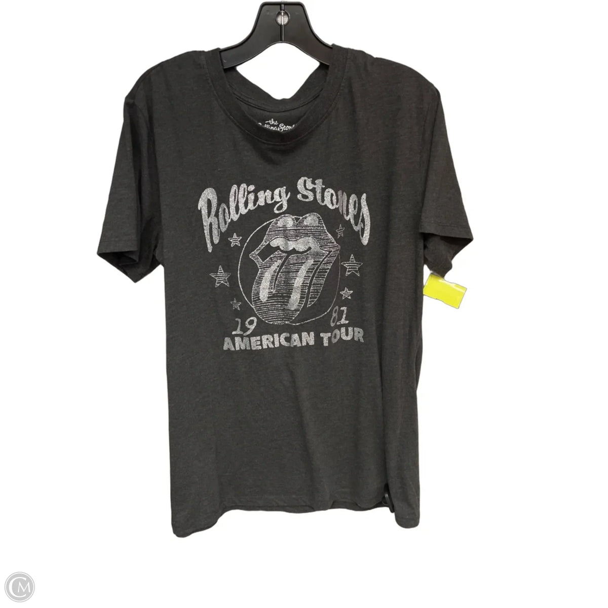 Top Short Sleeve By Clothes Mentor In Grey, Size: L