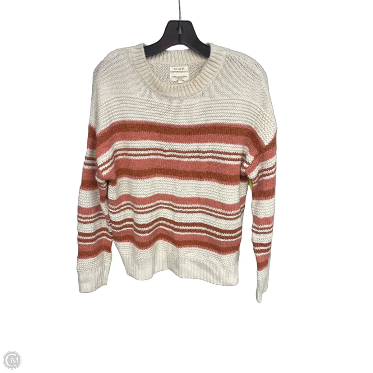 Sweater By Thread And Supply In Cream & Orange, Size: Xs