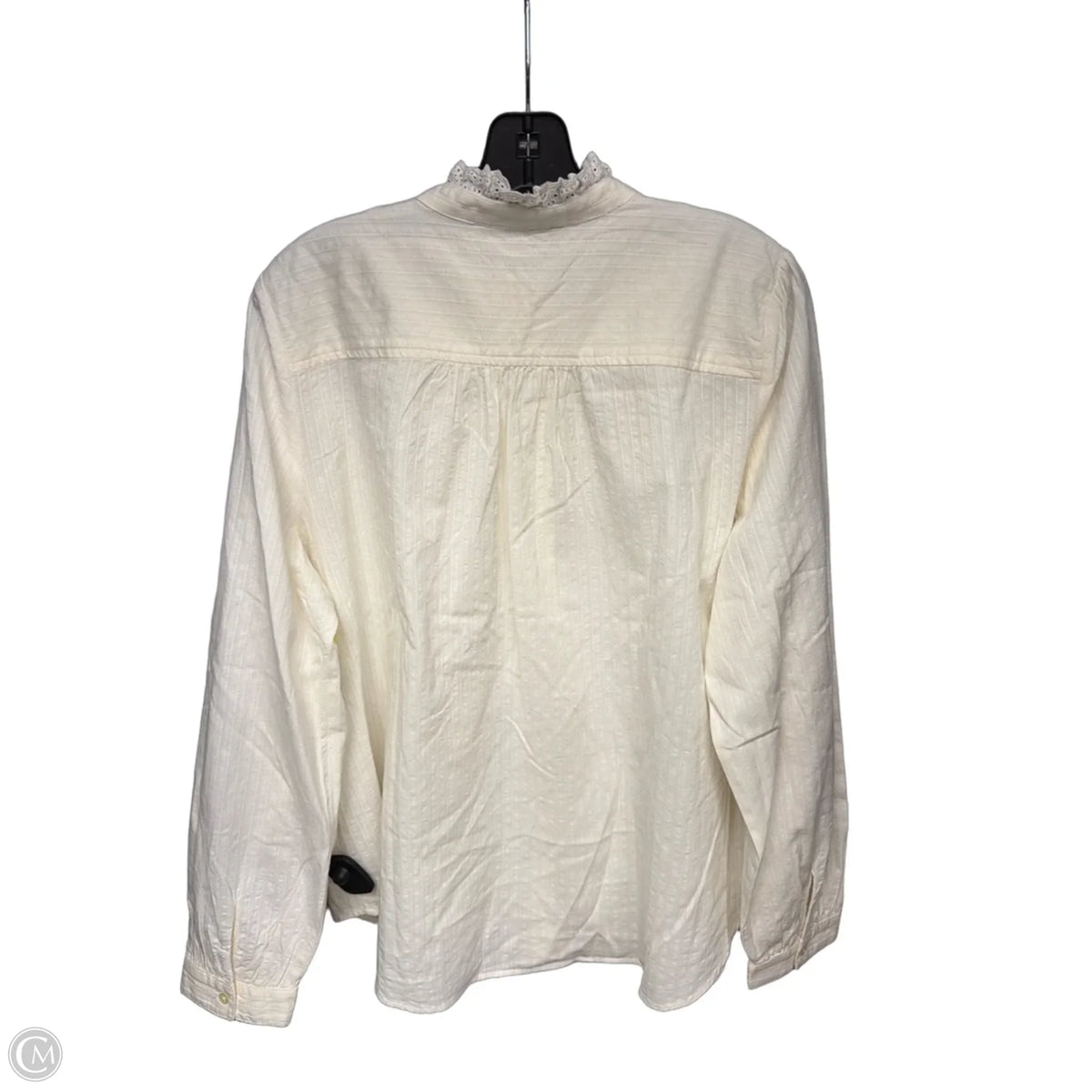 Top Long Sleeve By Loft In Ivory, Size: Xl