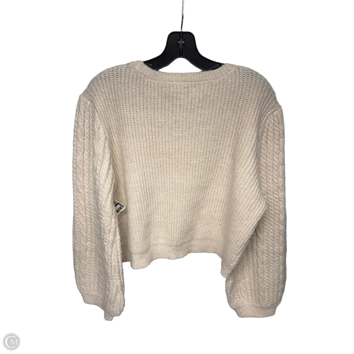 Sweater By Blu Pepper In Cream, Size: M