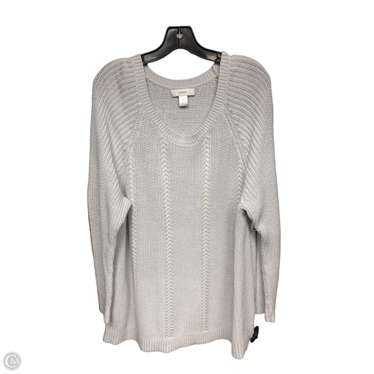 Sweater By Cj Banks In Blue, Size: 2x