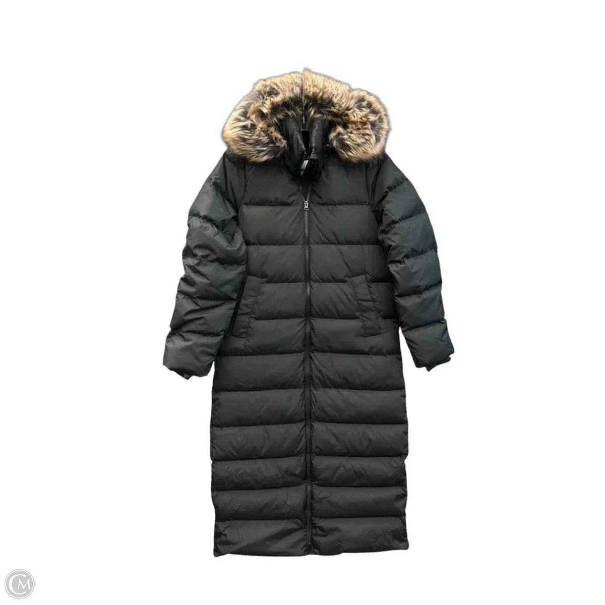 Jacket Puffer & Quilted By Lands End In Black, Size: S