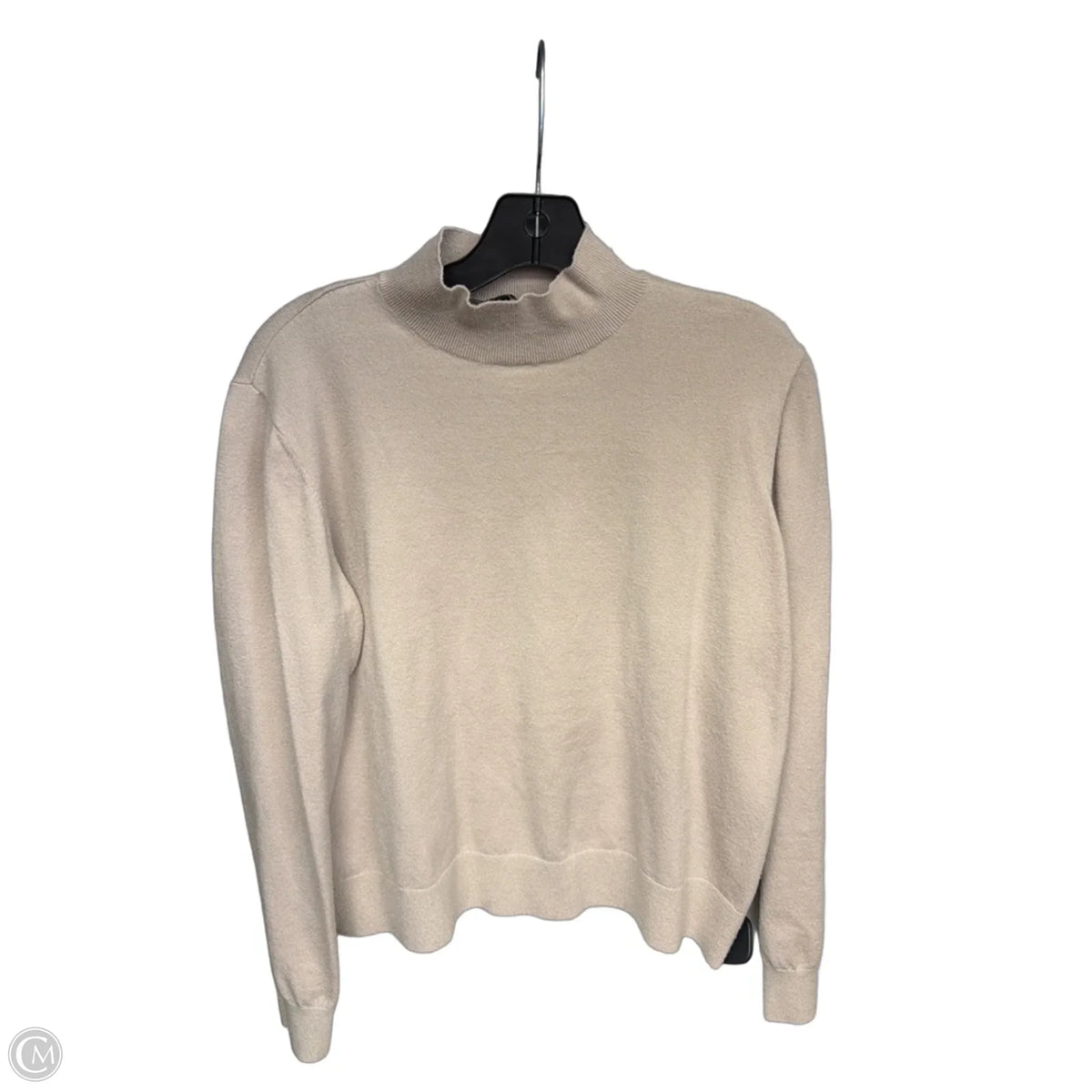 Top Long Sleeve By Ann Taylor In Beige, Size: L