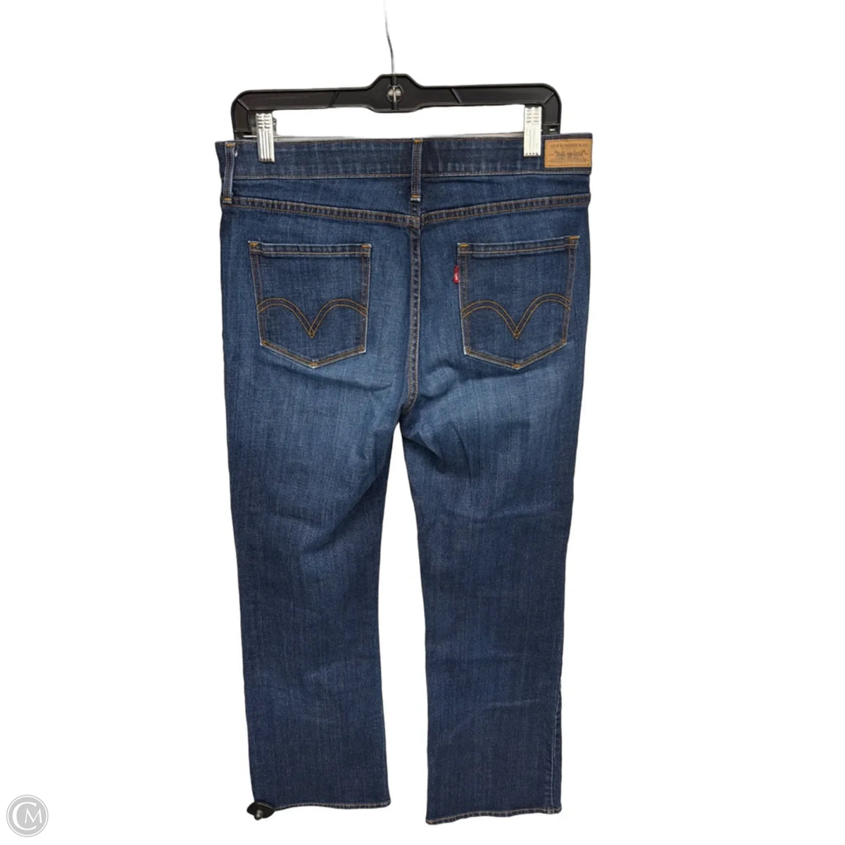 Jeans Boot Cut By Levis In Blue Denim, Size: 12