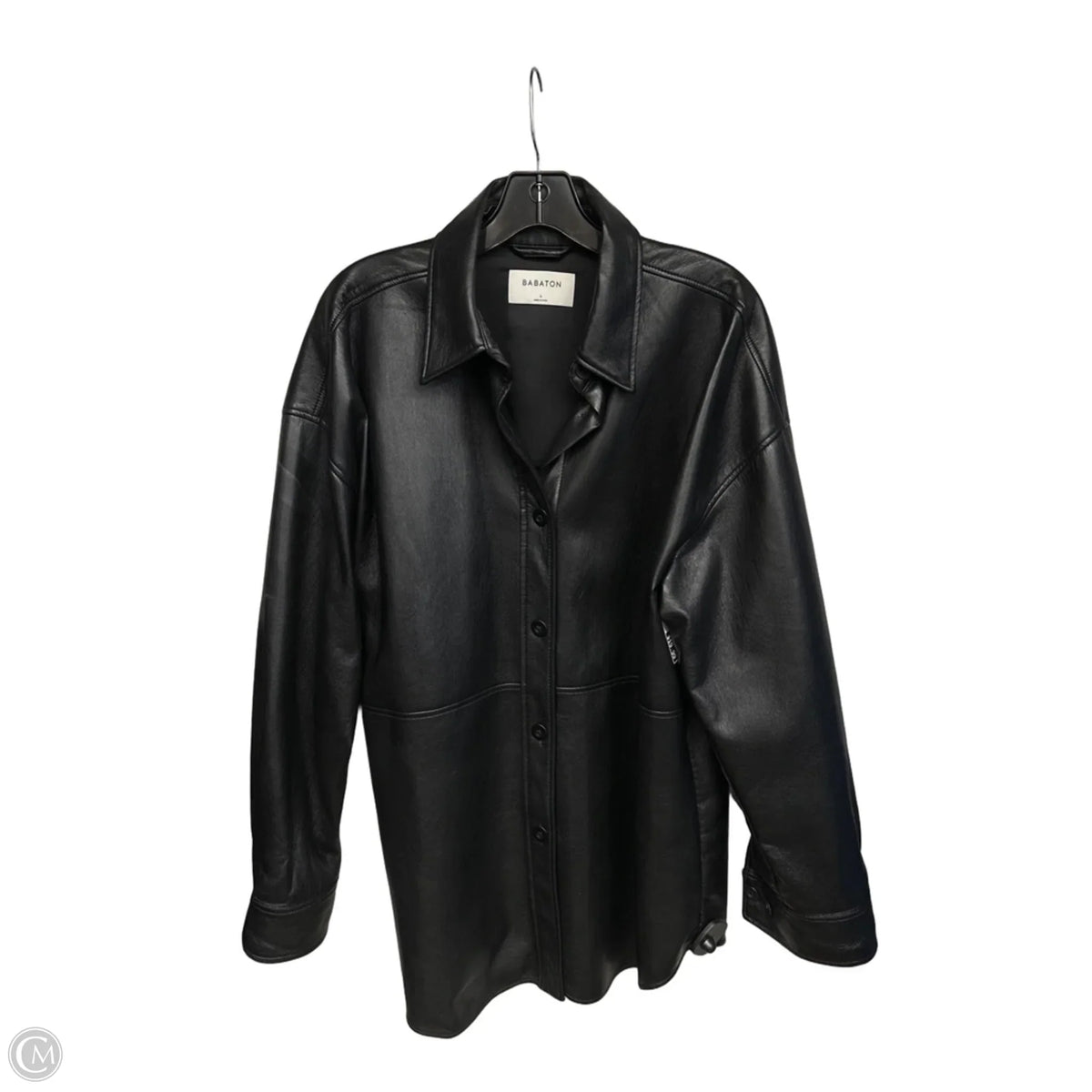 Jacket Leather By Babaton In Black, Size: L