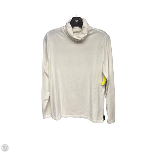 Top Long Sleeve By Lands End In Ivory, Size: Xl