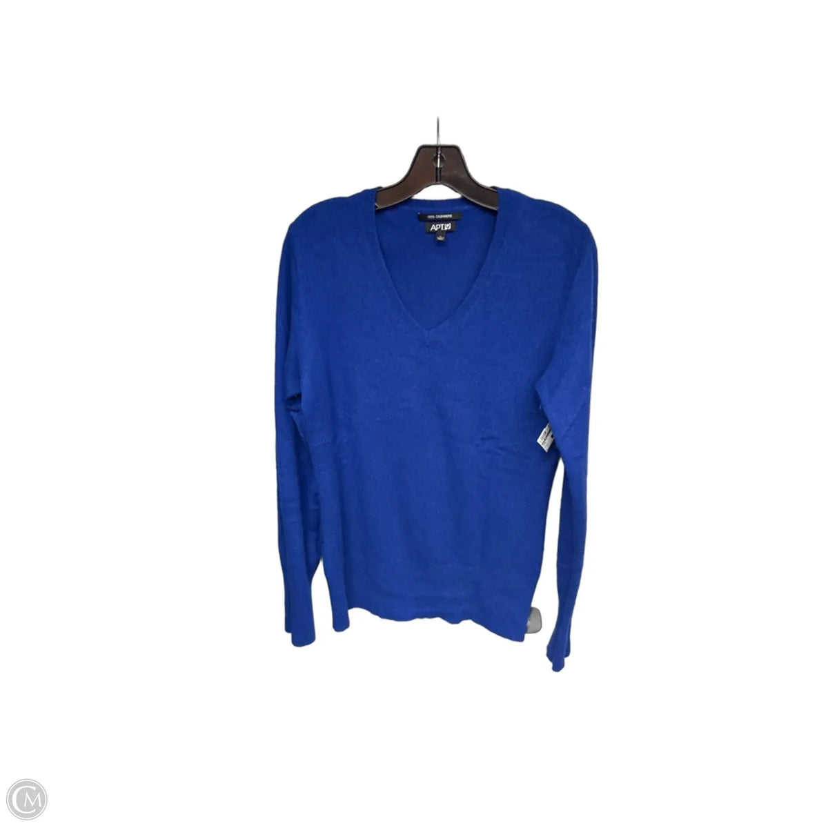 Sweater Cashmere By Apt 9 In Blue, Size: L