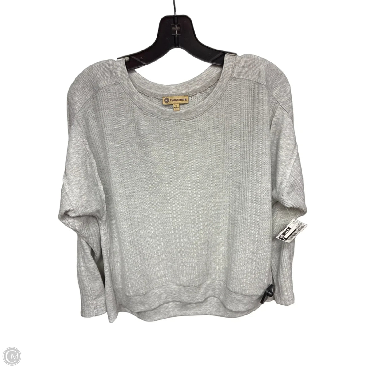 Top Long Sleeve By Democracy In Grey, Size: S