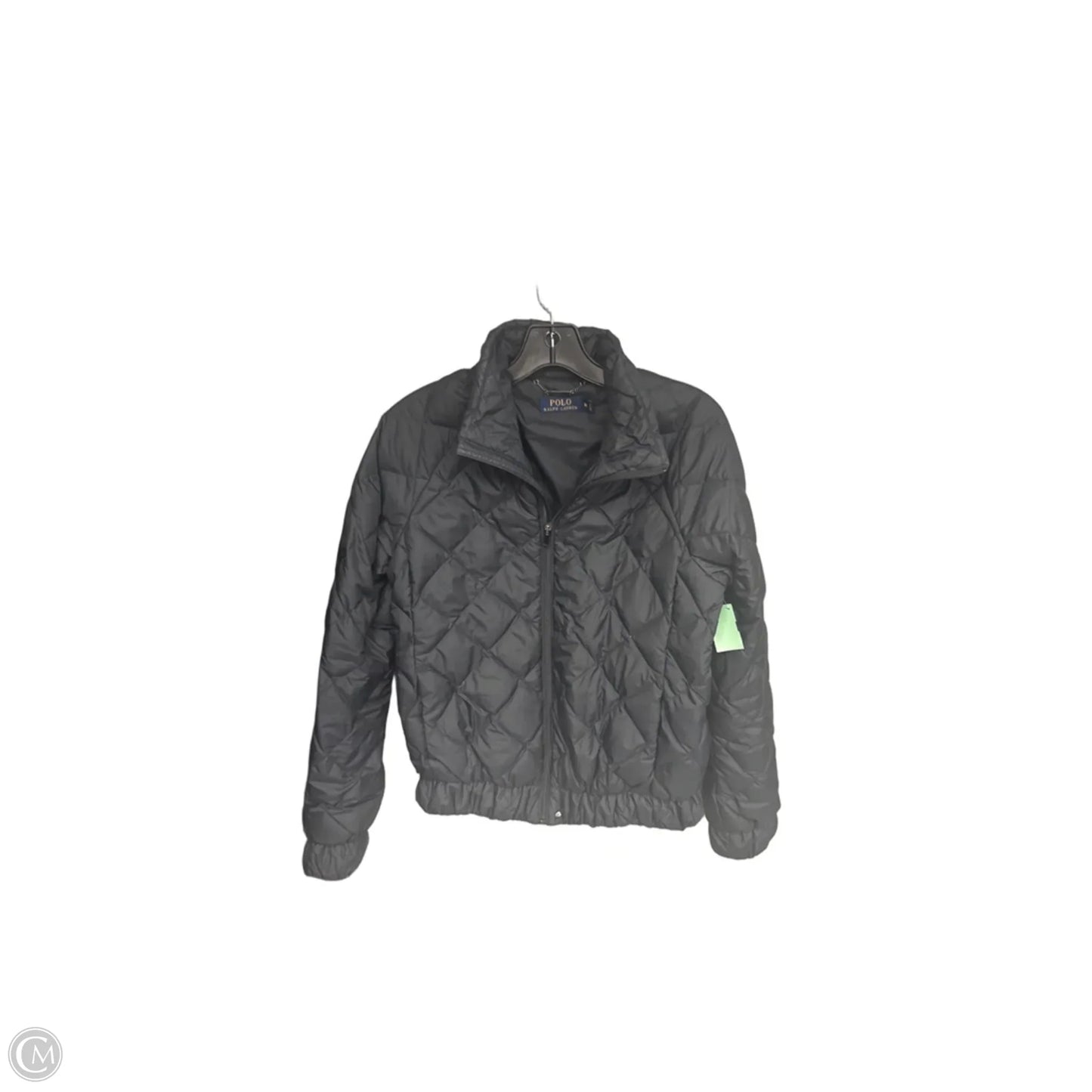 Jacket Puffer & Quilted By Polo Ralph Lauren In Black, Size: M
