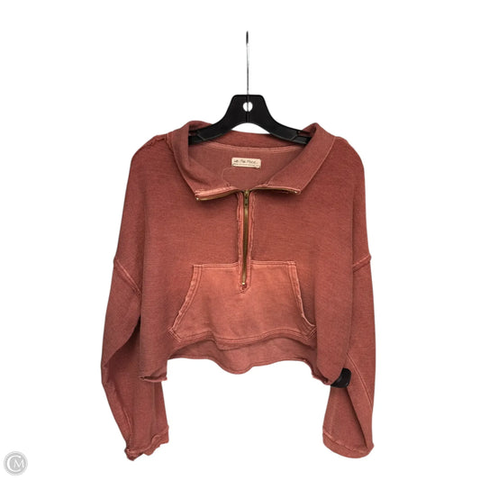 Sweatshirt Crewneck By We The Free In Rust, Size: M