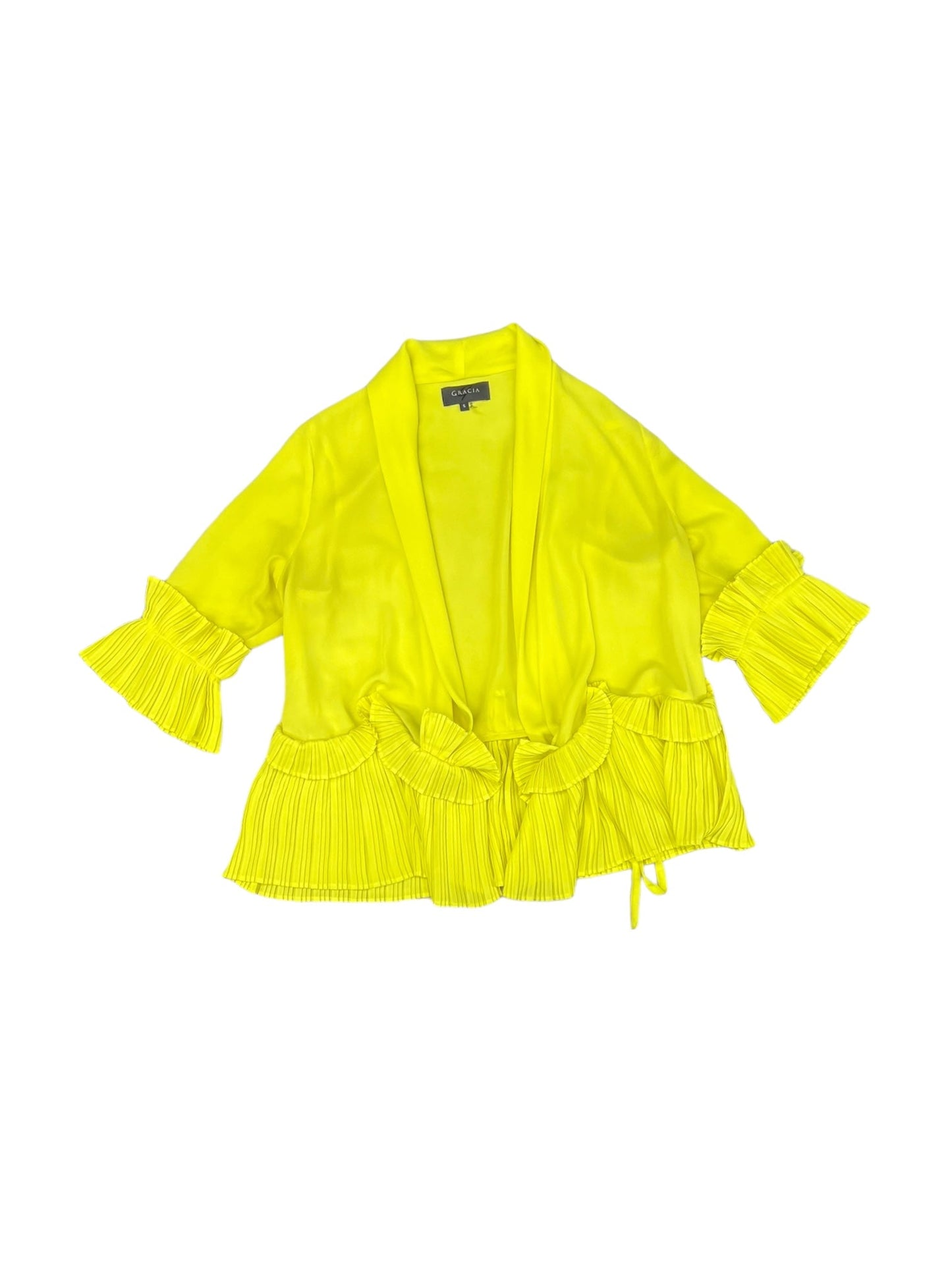 Yellow Cardigan Clothes Mentor, Size S