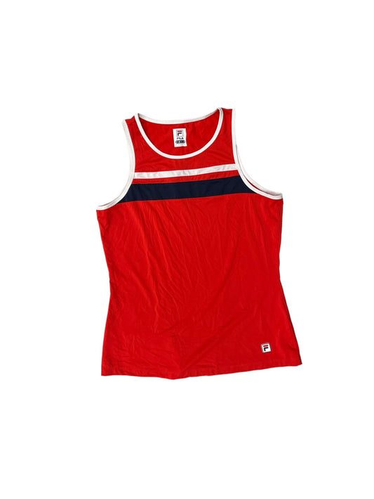 Red Athletic Tank Top Fila, Size Xs