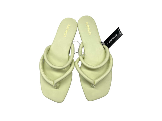 Yellow Sandals Flip Flops Express, Size 7.5